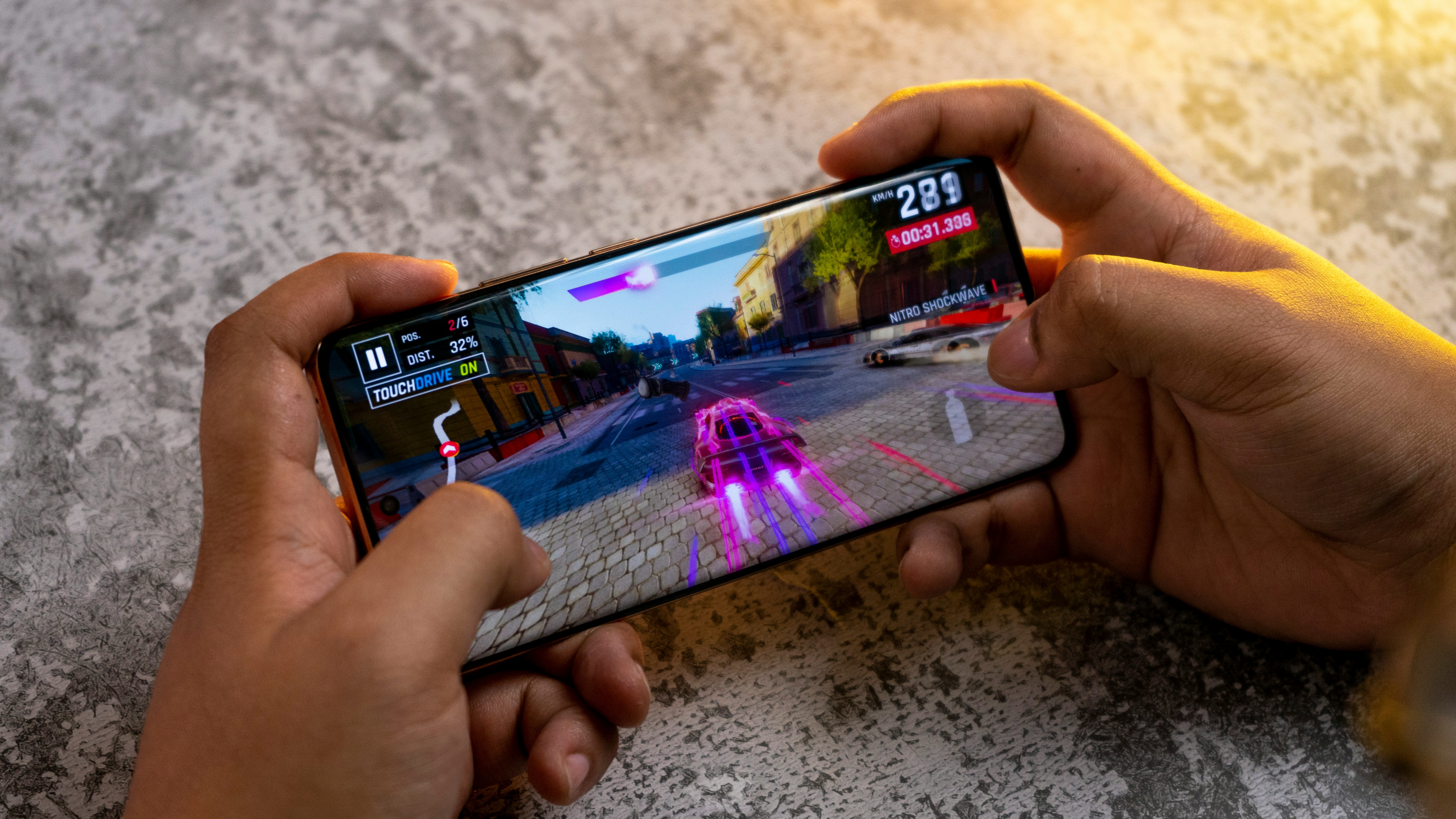 Mobile gaming action